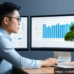 Home 20 스마트 계약의 안전성을 높이는 방법 - A detailed digital illustration of a professional Vietnamese blockchain developer in a modern office...